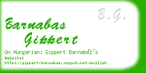 barnabas gippert business card